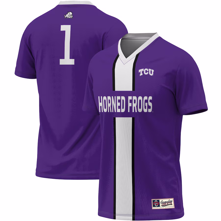 #1 TCU Horned Frogs ProSphere Unisex Lightweight Soccer Jersey - Purple - Jersey