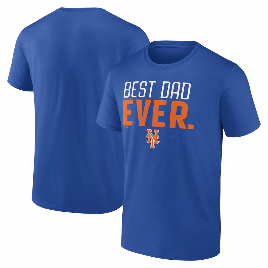 Men's New York Mets Royal Best Dad Ever T-Shirt - Jersey
