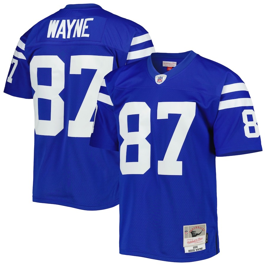 Men's Indianapolis Colts Reggie Wayne Mitchell & Ness Royal Legacy Replica Jersey - Jersey