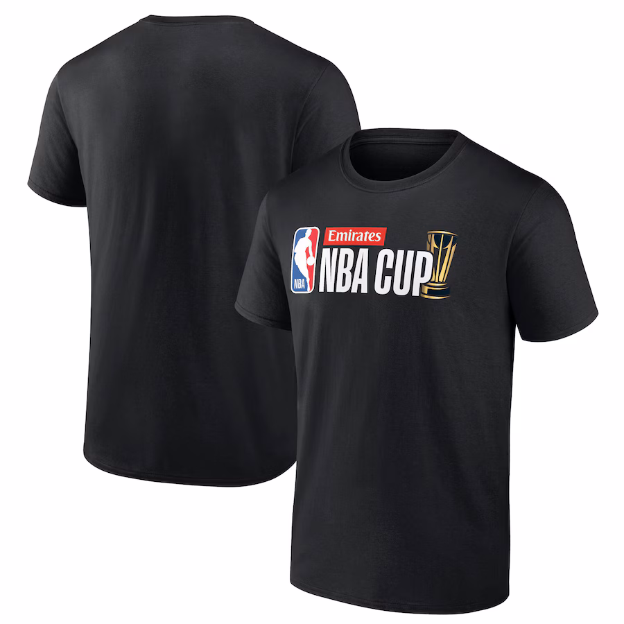 Men's Black Emirates NBA Cup 2024 T-Shirt - Jersey