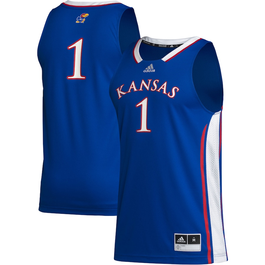 Men's adidas #1 Royal Kansas Jayhawks Team Swingman Jersey - Jersey