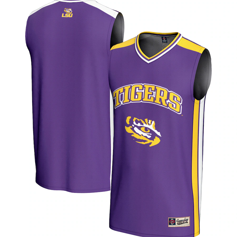 Men's GameDay Greats Purple LSU Tigers Spirit Basketball Jersey - Jersey