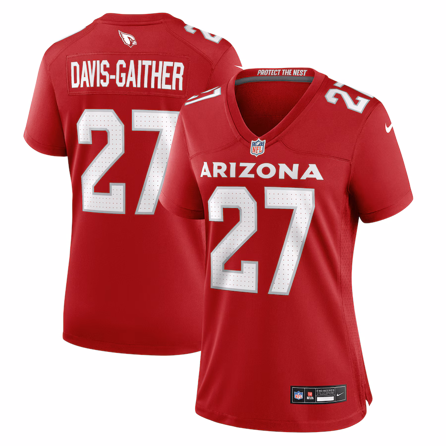 Women's Arizona Cardinals Akeem Davis-Gaither Nike Cardinal Team Game Jersey - Jersey