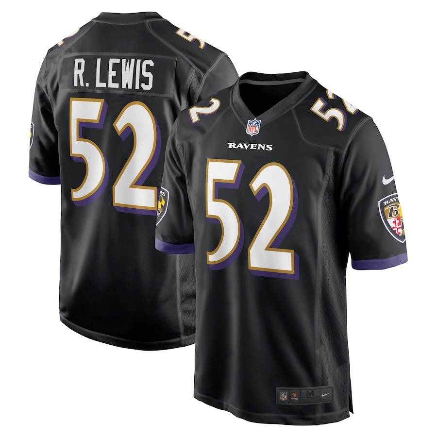 Men's Baltimore Ravens Ray Lewis Nike Black Retired Player Jersey - Jersey