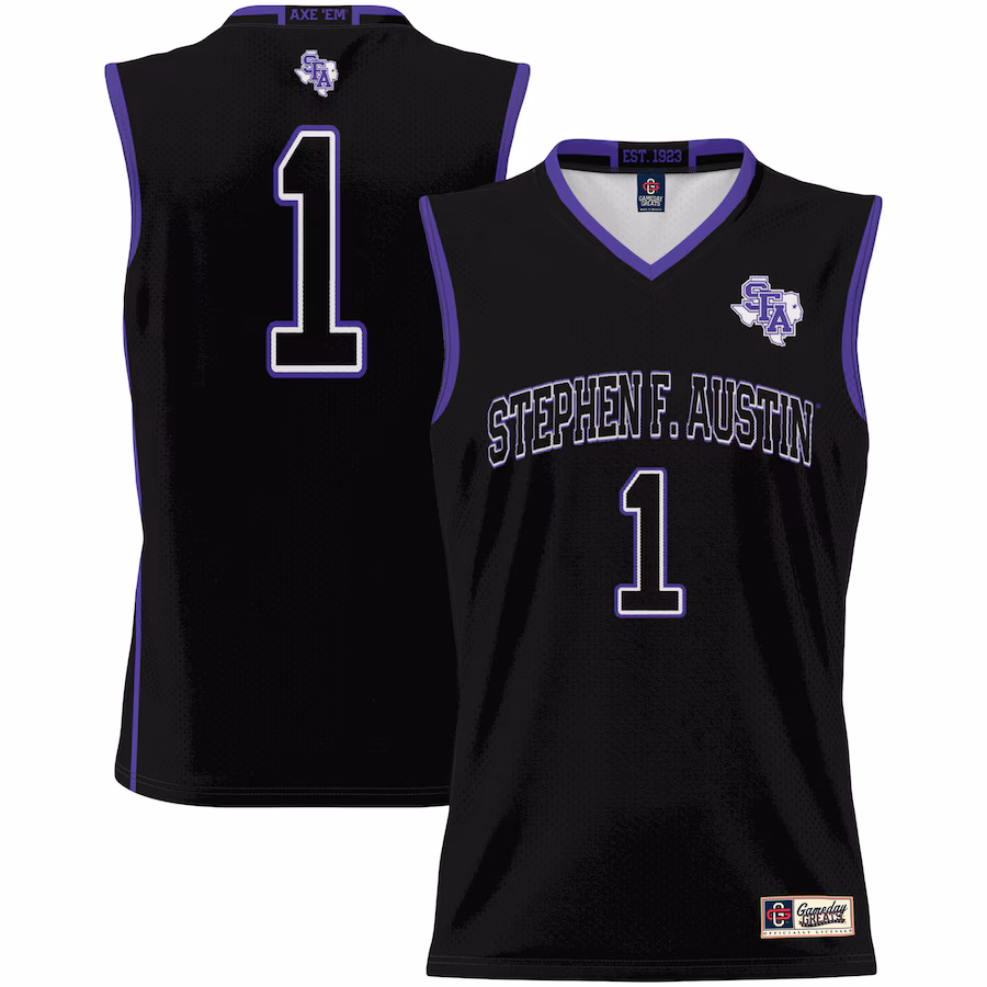Stephen F Austin Lumberjacks GameDay Greats Youth #1 Basketball Jersey -  Black - Jersey