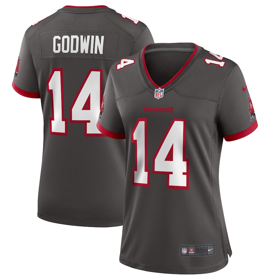 Women's Tampa Bay Buccaneers Chris Godwin Nike Pewter Alternate Game Jersey - Jersey