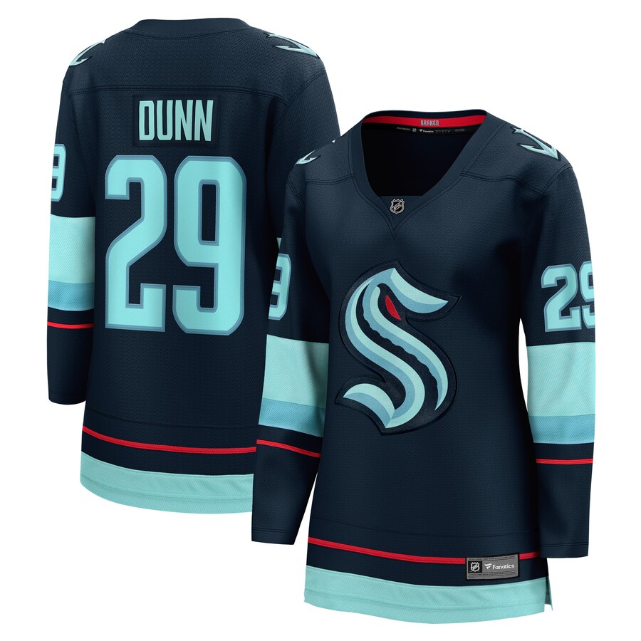 Women's Seattle Kraken Vince Dunn Fanatics Branded Deep Sea Blue Home Breakaway Player Jersey - Jersey