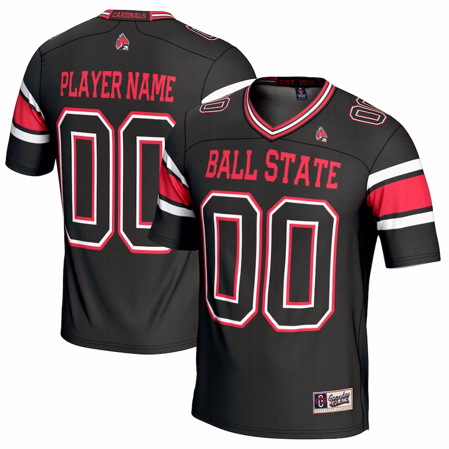 Ball State Cardinals GameDay Greats NIL Pick-A-Player Football Jersey - Black - Jersey