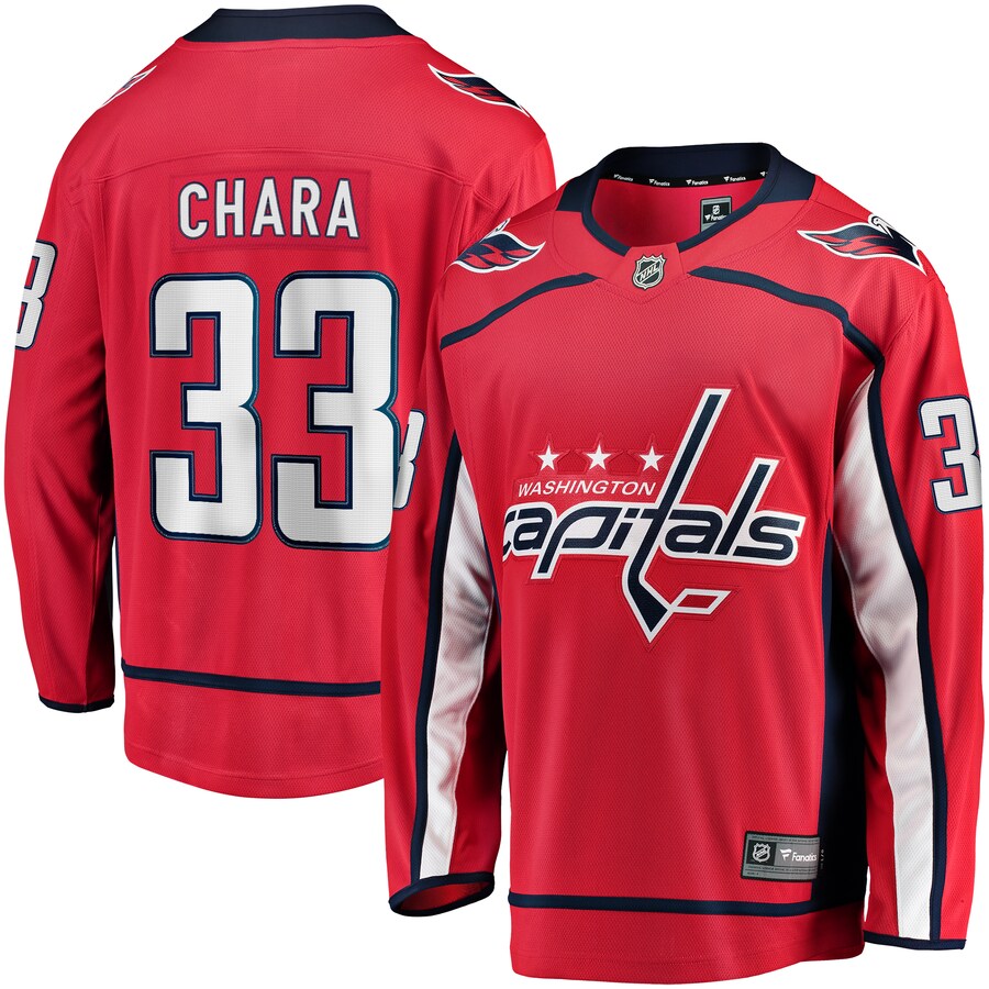 Men's Washington Capitals Zdeno Chara Fanatics Branded Red Home Breakaway Player Jersey - Jersey
