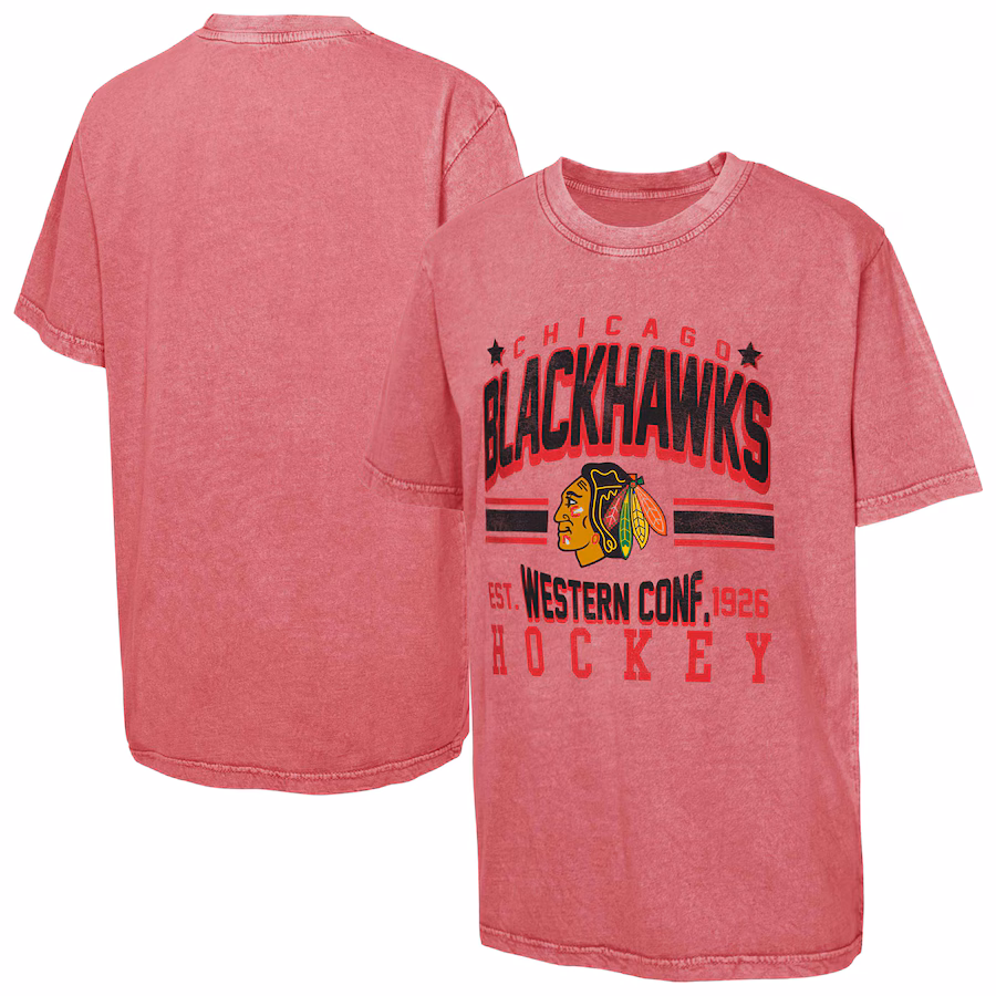 Youth Chicago Blackhawks Red Sure Short T-Shirt - Jersey