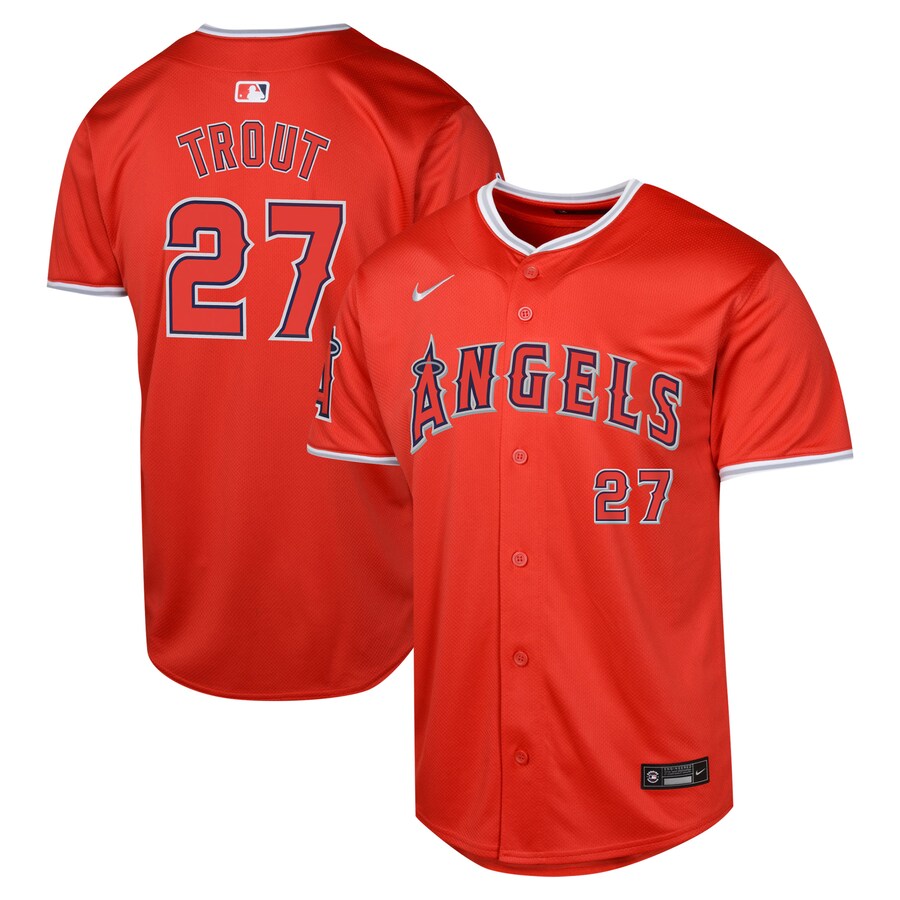 Youth Los Angeles Angels Mike Trout Nike Red Alternate Limited Player Jersey - Jersey