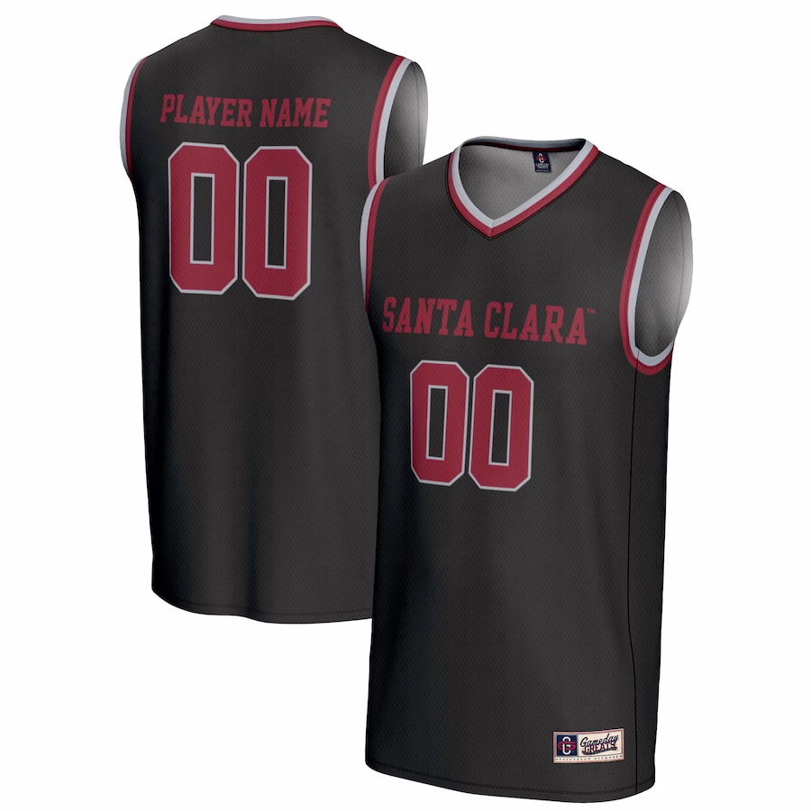 Santa Clara Broncos GameDay Greats Youth NIL Pick-A-Player Lightweight Women's Basketball Jersey - Black - Jersey