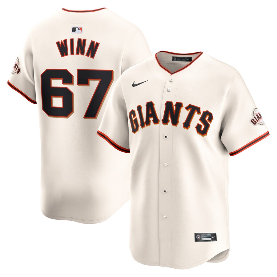 Men's San Francisco Giants Keaton Winn Nike Cream Home Limited Player Jersey - Jersey