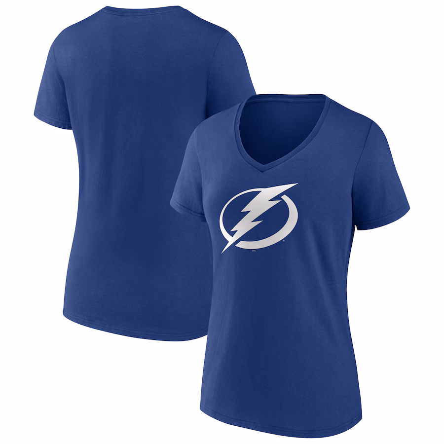 Women's Tampa Bay Lightning Blue Primary Logo T-Shirt - Jersey