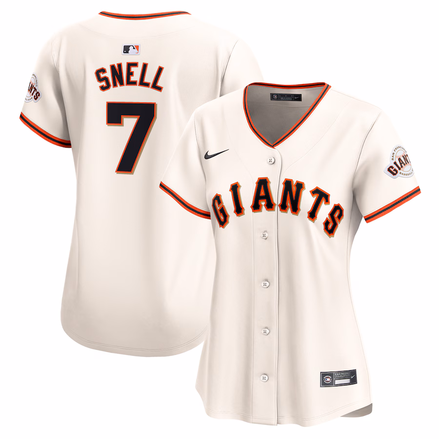 Women's San Francisco Giants Blake Snell Nike Cream Home Limited Jersey - Jersey