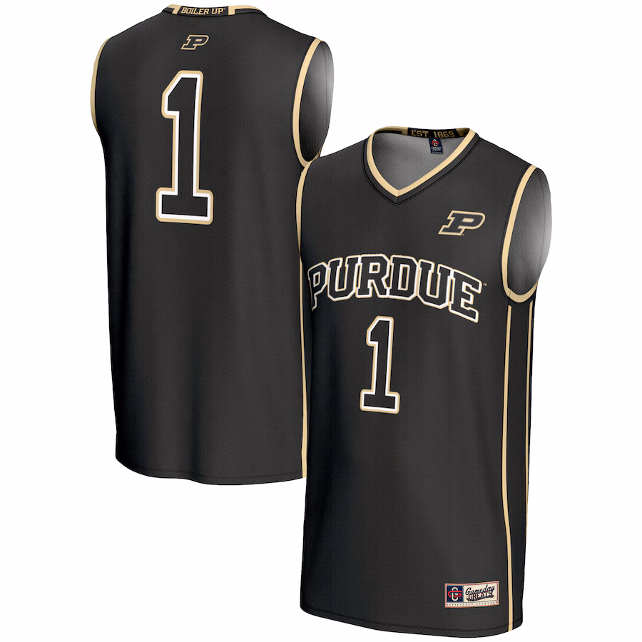 Youth GameDay Greats Black #1 Purdue Boilermakers Lightweight Basketball Jersey - Jersey