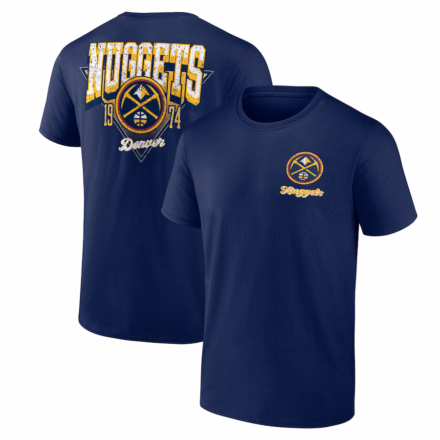 Men's Denver Nuggets Navy Never Over T-Shirt - Jersey