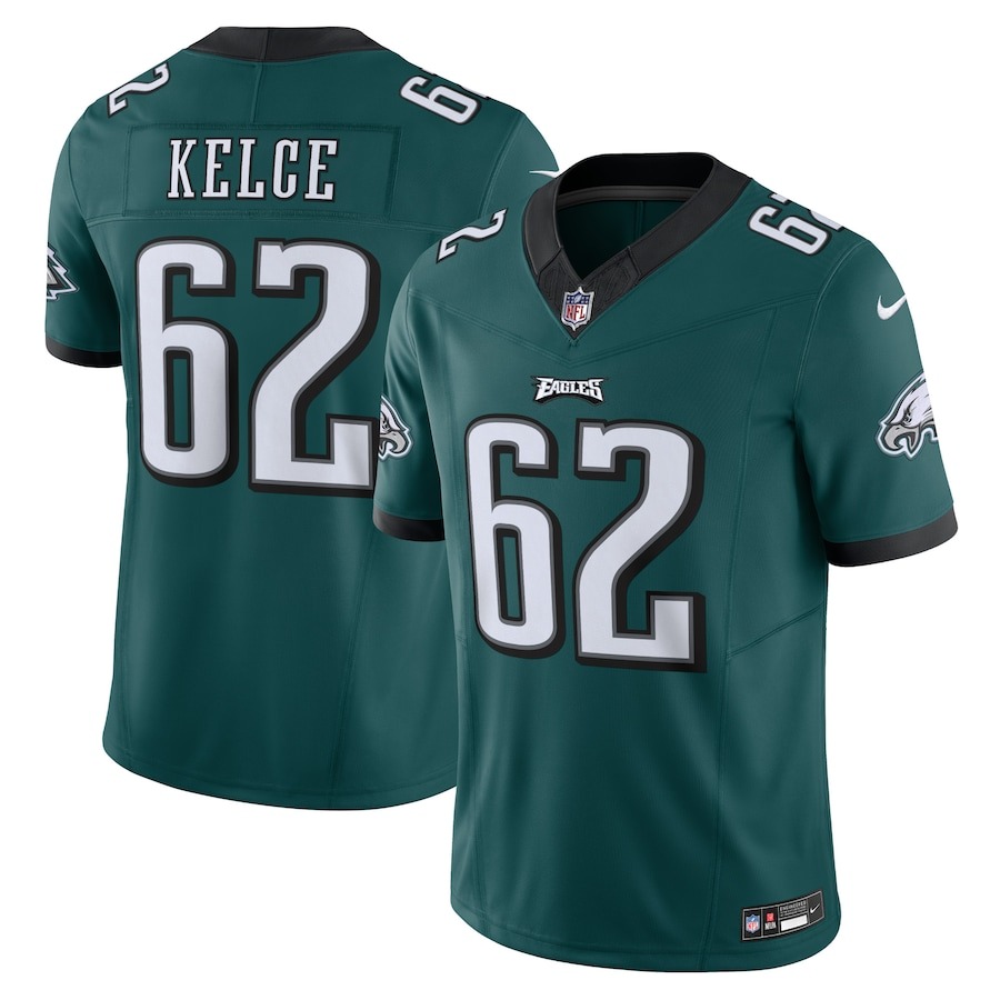 Men's Philadelphia Eagles Jason Kelce Nike Midnight Green Vapor F.U.S.E. Limited Jersey - Jersey