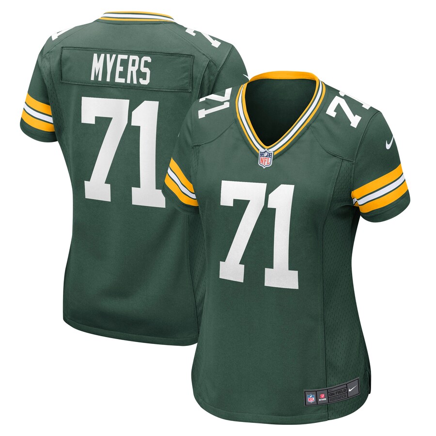 Women's Green Bay Packers Josh Myers Nike Green Nike Game Jersey - Jersey