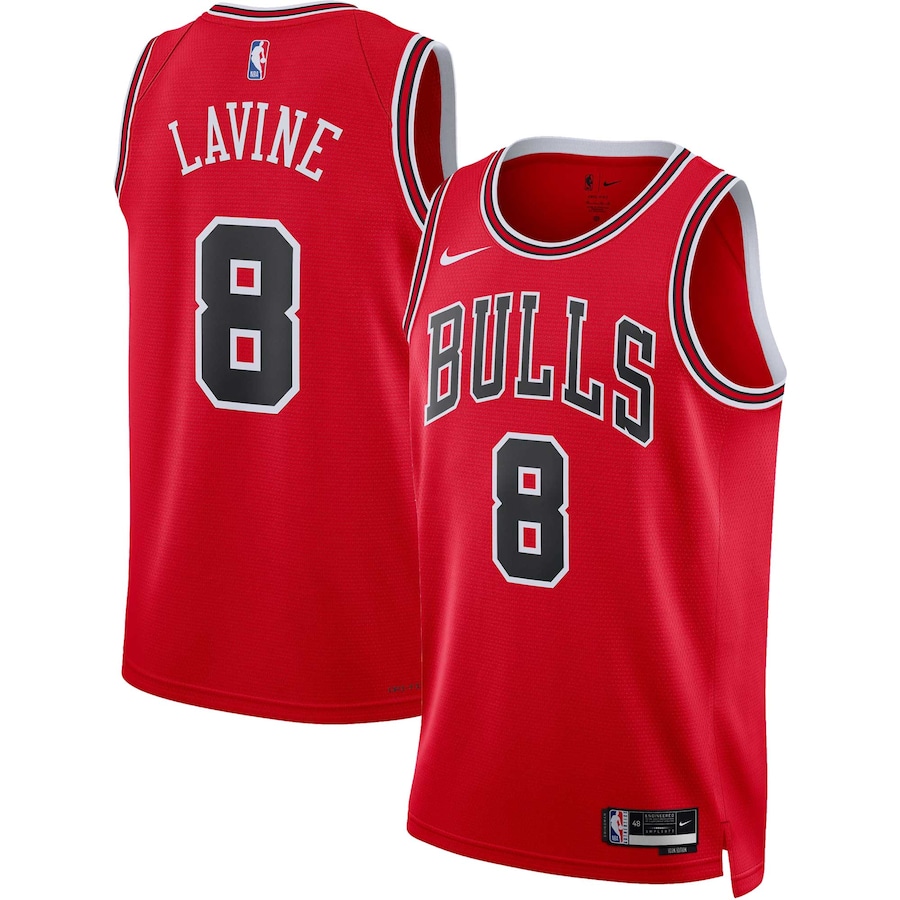 Unisex Chicago Bulls Zach LaVine Nike Red Swingman Jersey - Icon Edition - Jersey