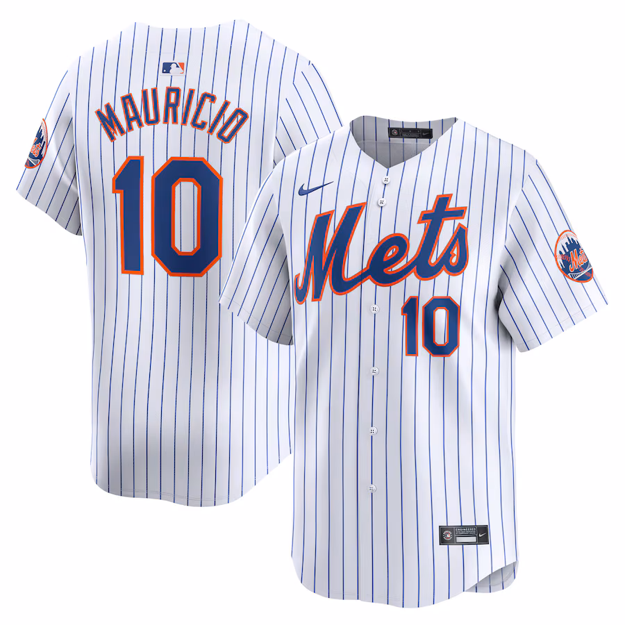 Men's New York Mets Ronny Mauricio Nike White Home Limited Player Jersey - Jersey