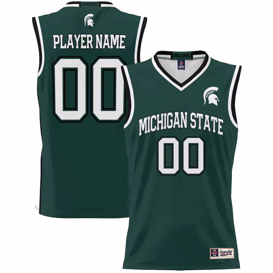 Michigan State Spartans GameDay Greats Youth NIL Pick-A-Player Lightweight Basketball Jersey - Green - Jersey
