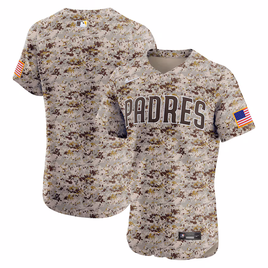Men's San Diego Padres Nike Camo Alternate 2 Elite Jersey - Jersey