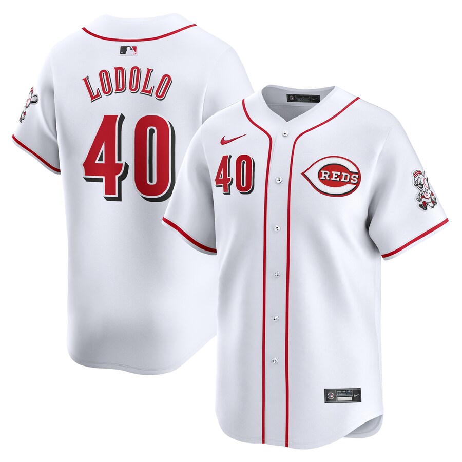 Men's Cincinnati Reds Nick Lodolo Nike White Home Limited Player Jersey - Jersey