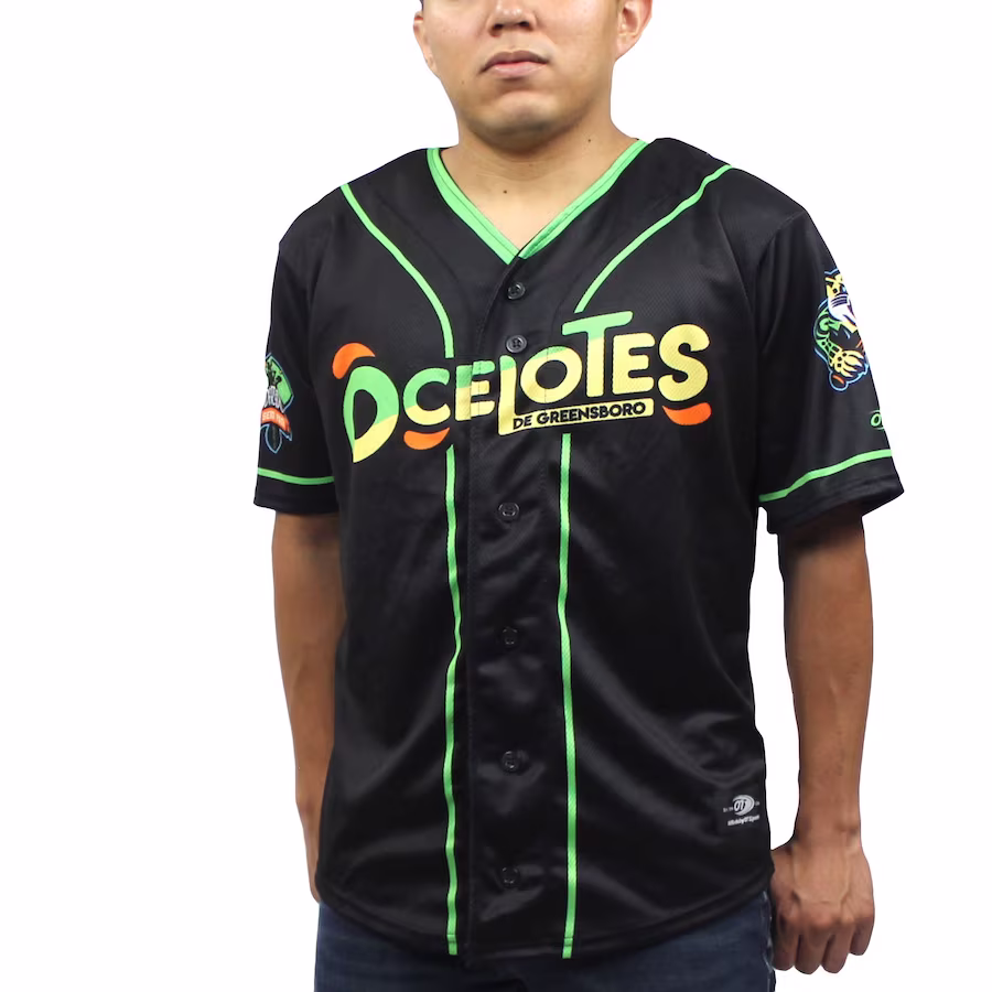 Men's Greensboro Grasshoppers Black Copa Replica Jersey - Jersey