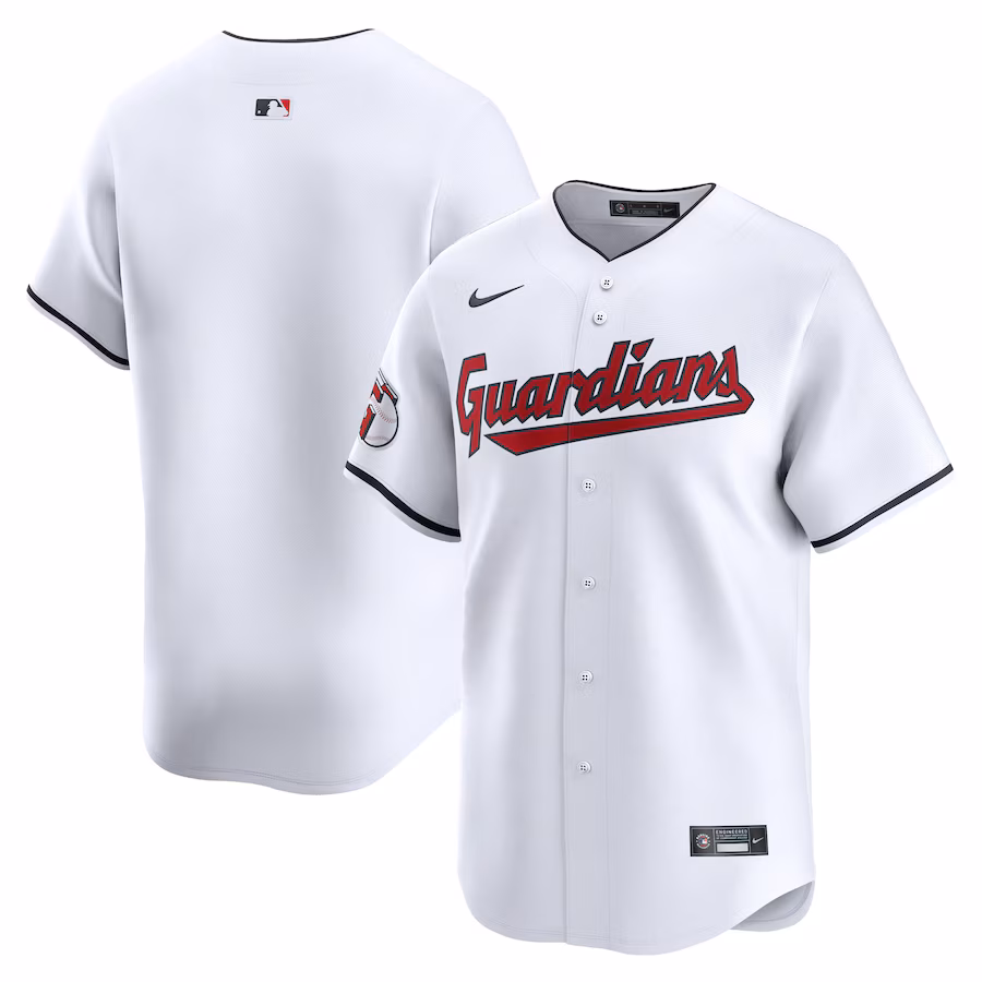 Men's Cleveland Guardians Tanner Bibee Nike White Home Limited Player Jersey - Jersey