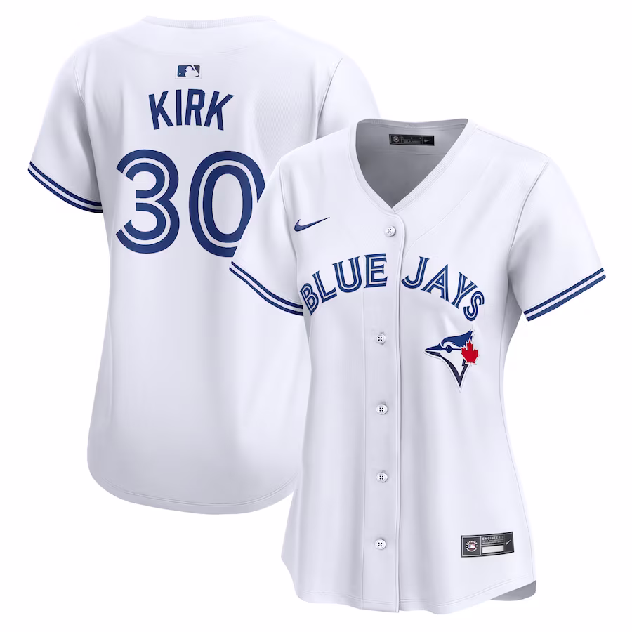 Women's Toronto Blue Jays Alejandro Kirk Nike White Home Limited Player Jersey - Jersey