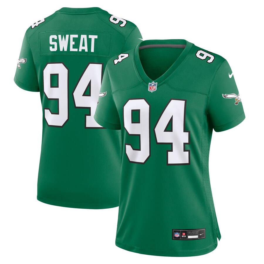 Women's Philadelphia Eagles Josh Sweat Nike Kelly Green Alternate Game Jersey - Jersey