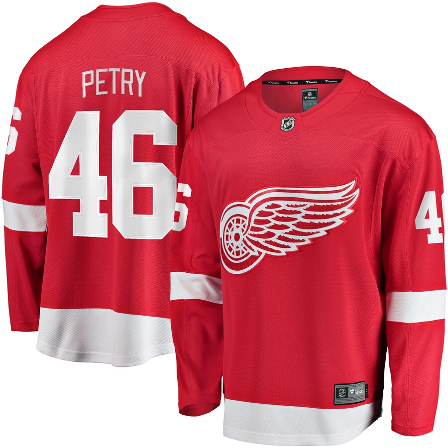 Men's Detroit Red Wings Jeff Petry Fanatics Branded Red Home Breakaway Jersey - Jersey