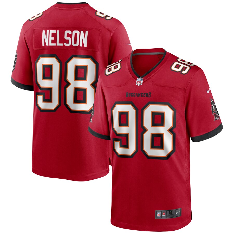 Men's Tampa Bay Buccaneers Anthony Nelson Nike Red Game Jersey - Jersey