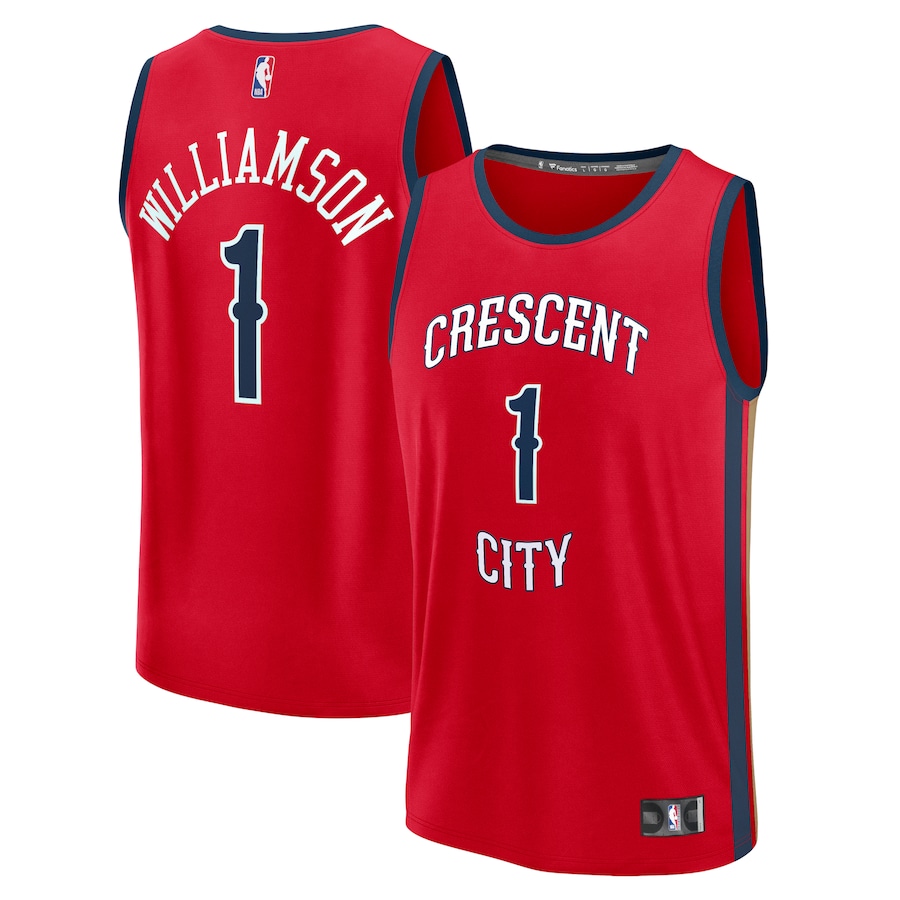 Men's New Orleans Pelicans Zion Williamson Fanatics Red Fast Break Replica Player Jersey - Statement Edition - Jersey
