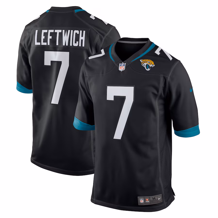 Men's Jacksonville Jaguars Byron Leftwich Nike Black Retired Player Alternate Game Jersey - Jersey