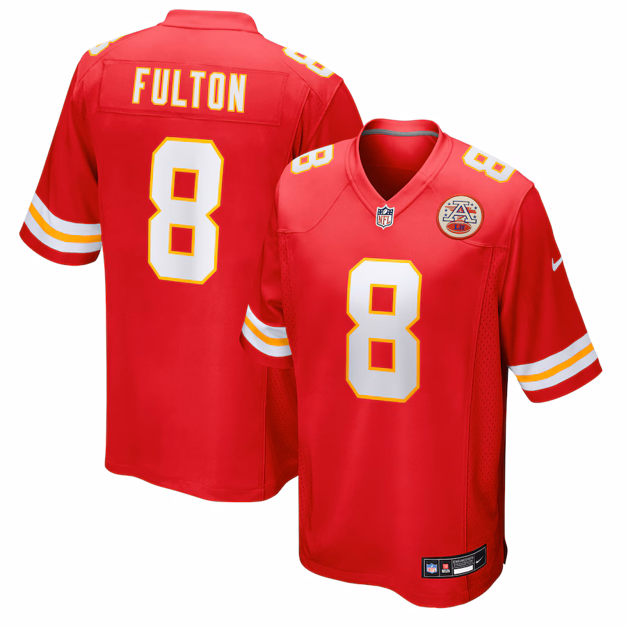Men's Kansas City Chiefs Kristian Fulton Nike Red Team Game Jersey - Jersey