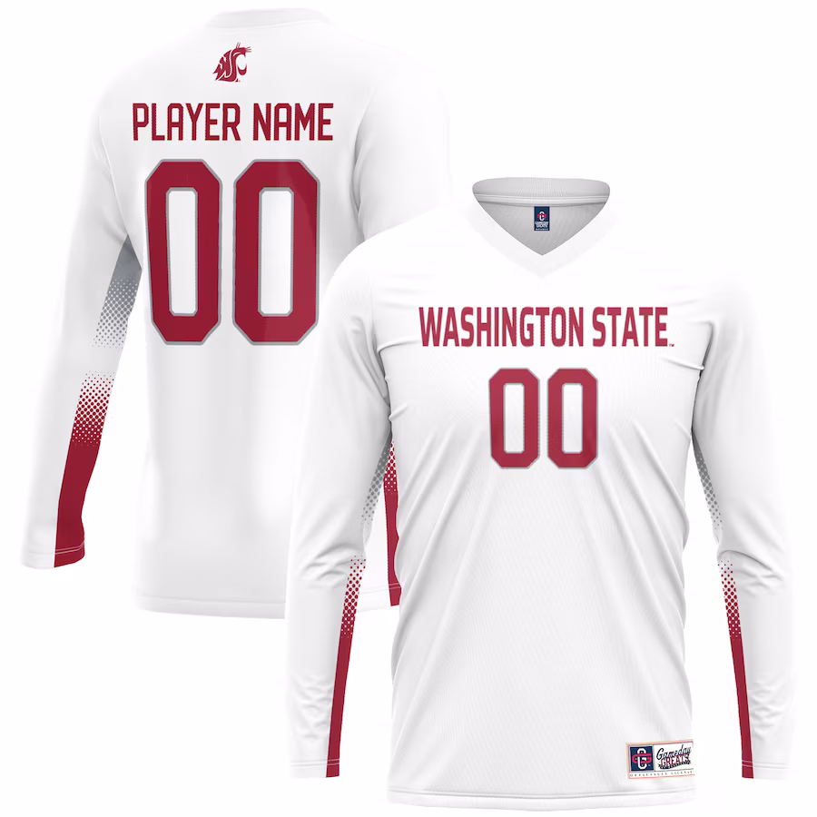 Washington State Cougars GameDay Greats Unisex Adult NIL Lightweight Volleyball Jersey - White - Jersey