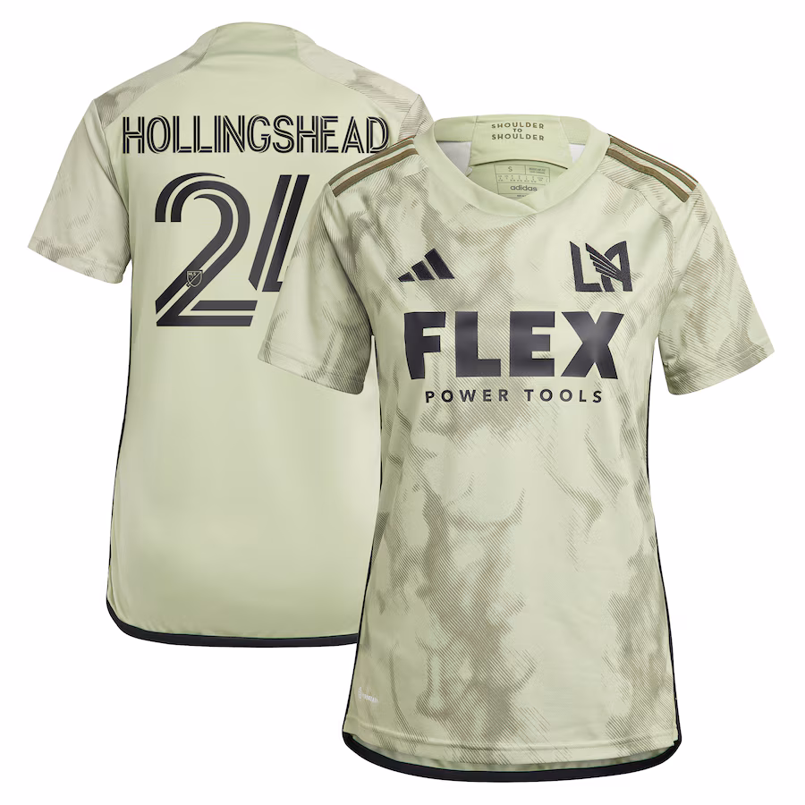 Women's LAFC Ryan Hollingshead adidas Green 2024 Smokescreen Replica Player Jersey - Jersey