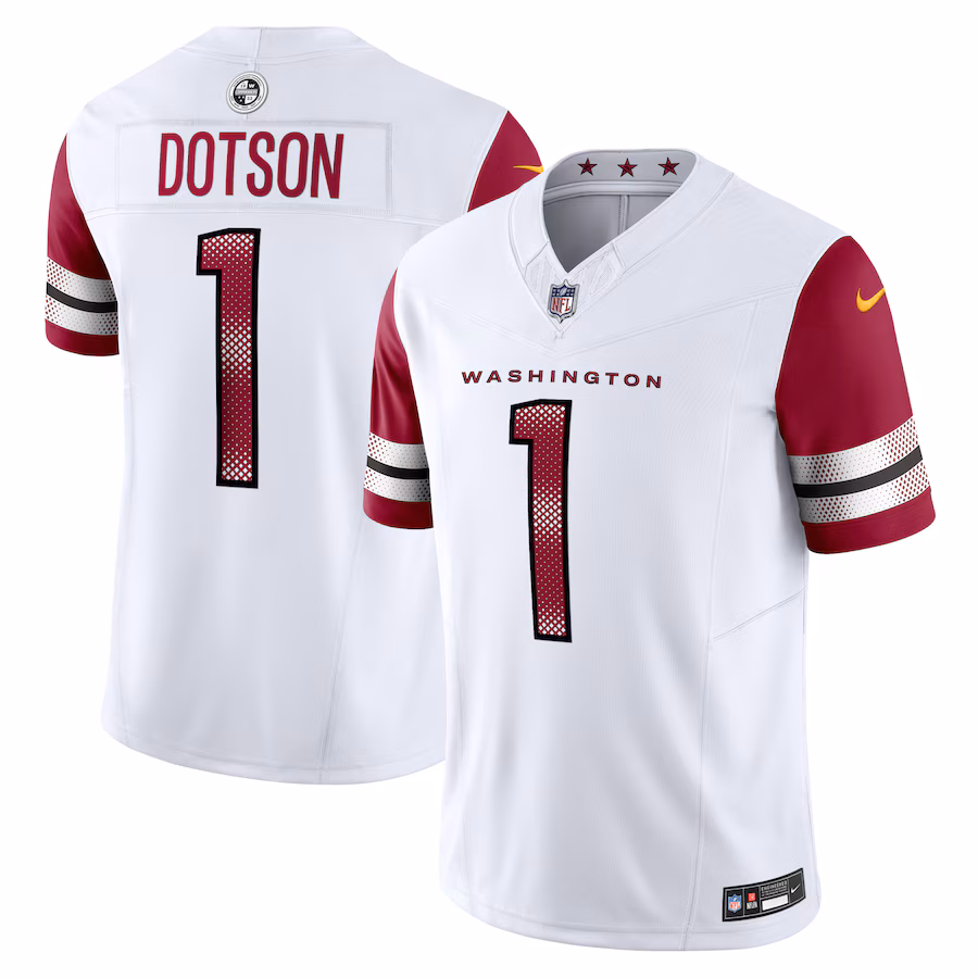 Men's Washington Commanders Jahan Dotson Nike White Vapor F.U.S.E. Limited Jersey - Jersey
