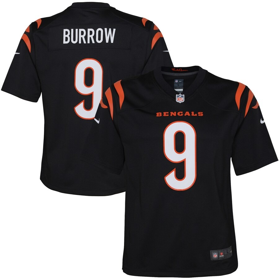 Youth Cincinnati Bengals Joe Burrow Nike Black Game Jersey - Jersey