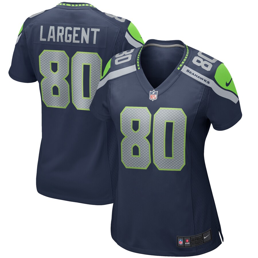 Women's Seattle Seahawks Steve Largent Nike College Navy Game Retired Player Jersey - Jersey