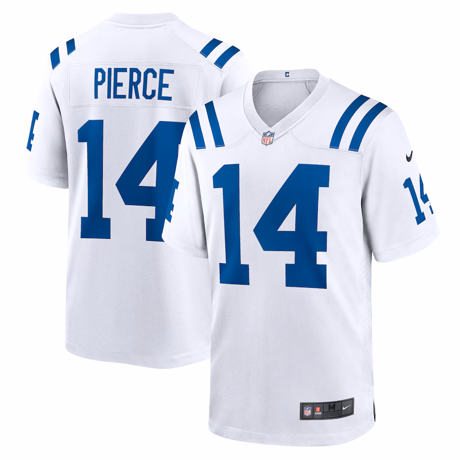 Men's Indianapolis Colts Alec Pierce Nike White Away Game Player Jersey - Jersey