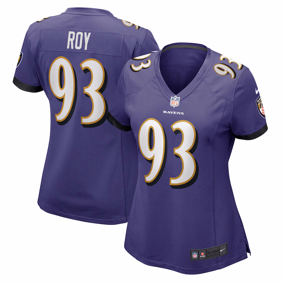 Women's Baltimore Ravens Bravvion Roy Nike  Purple  Game Jersey - Jersey