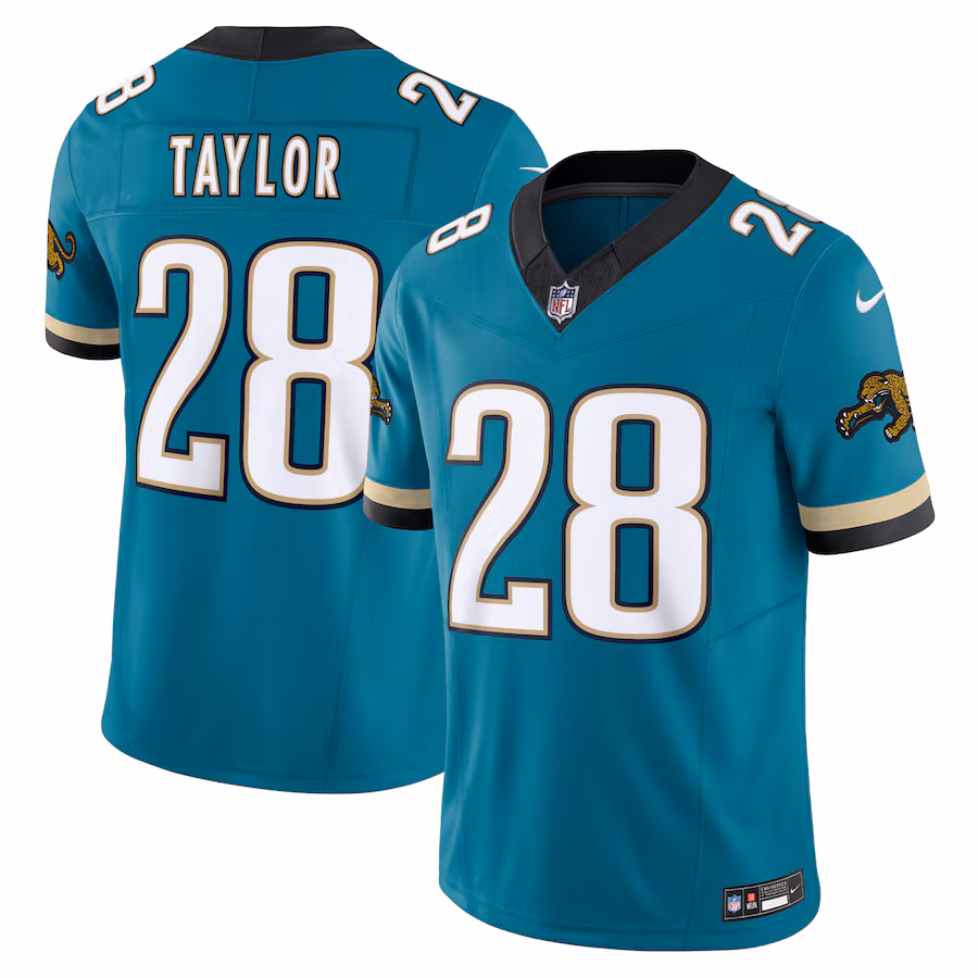 Men's Jacksonville Jaguars Fred Taylor Nike Teal Prowler Throwback Vapor F.U.S.E. Limited Retired Player Jersey - Jersey