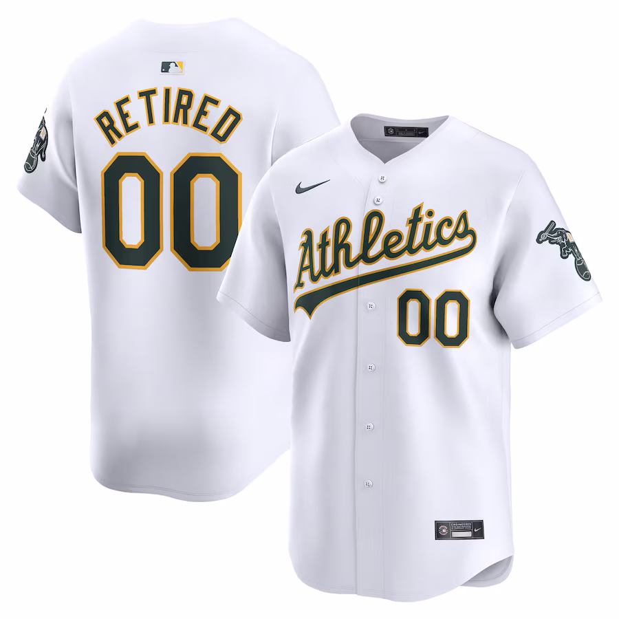 Men's Oakland Athletics Nike White Home Limited Pick-A-Player Retired Roster Jersey - Jersey