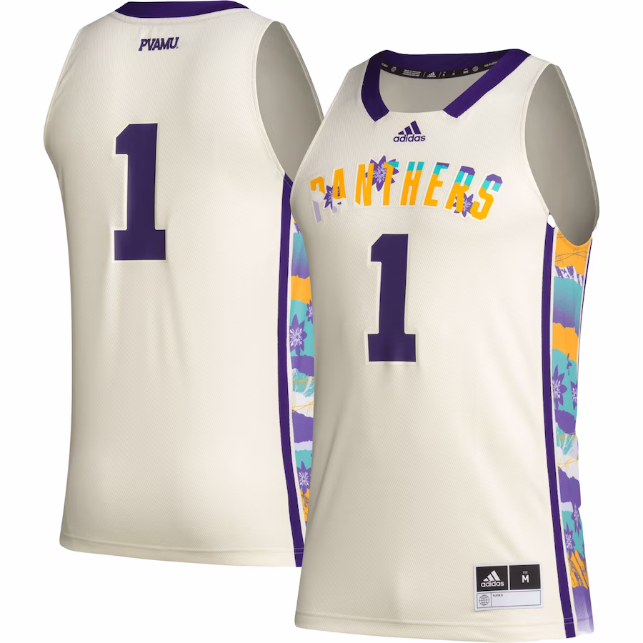 #1 Prairie View A&M Panthers adidas Honoring Black Excellence Basketball Jersey - Khaki - Jersey