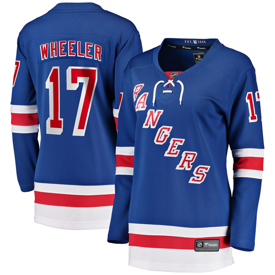 Women's New York Rangers Blake Wheeler Fanatics Branded Blue Home Breakaway Player Jersey - Jersey
