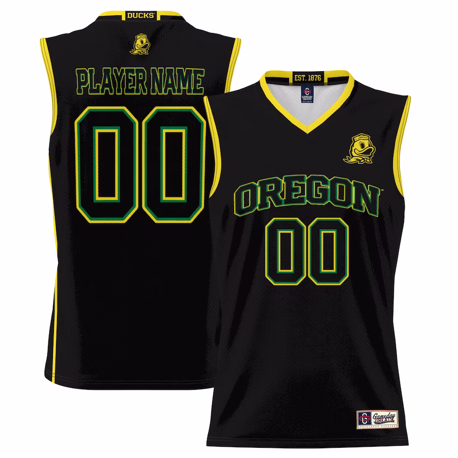 Oregon Ducks GameDay Greats Men's NIL Pick-A-Player Lightweight Basketball Jersey - Black - Jersey