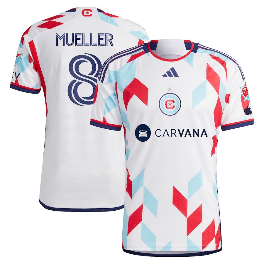 Men's Chicago Fire Chris Mueller adidas White 2024 A Kit For All Authentic Player Jersey - Jersey